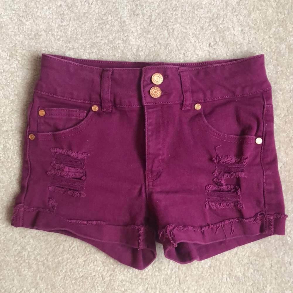 🎉HP! Burgundy Jean Shorts